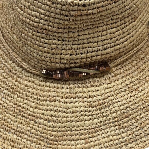 ? Flora Bella Raffia Wide Brim Sun Hat Floppy Beach Vacation Chic ☀️